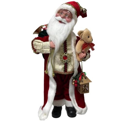 40cm Santa standing with lantern – Red | eChristmas - The Christmas ...