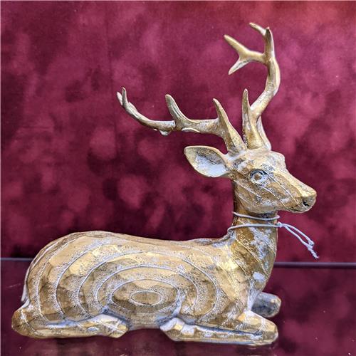 Goledn Reindeer – Raz 14cm | eChristmas - The Christmas Emporium at Hangups